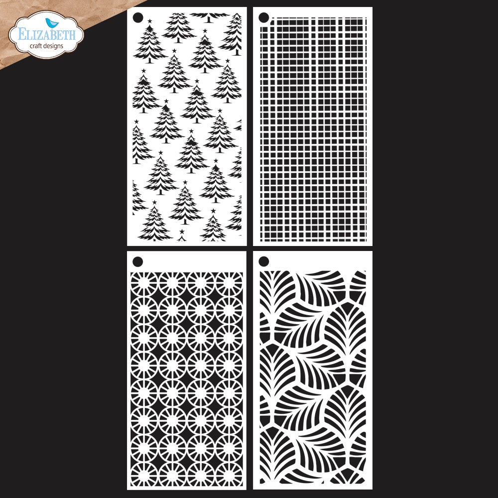Elizabeth Craft Designs Journal Stencils 9 s058
