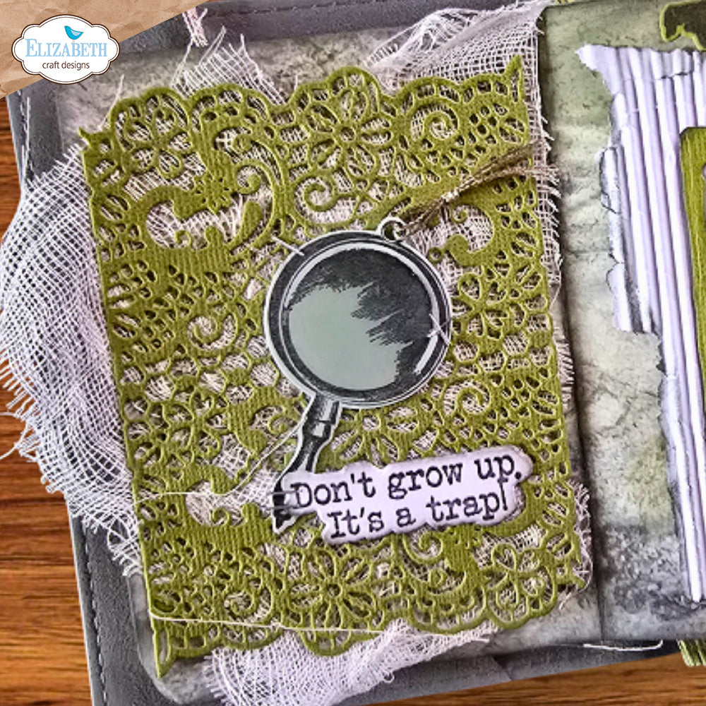 Elizabeth Craft Designs Just Write Stamp and Die Set csd388 don't grow up