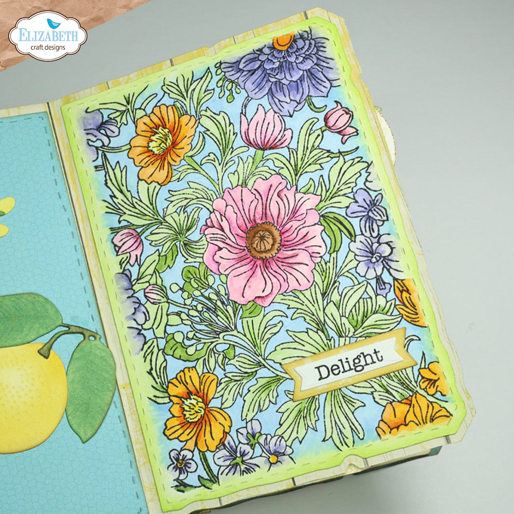 Elizabeth Craft Designs Large Nature Stamp Clear Stamps cs404 delight