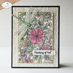 Elizabeth Craft Designs Large Nature Stamp Clear Stamps cs404 thinking of you