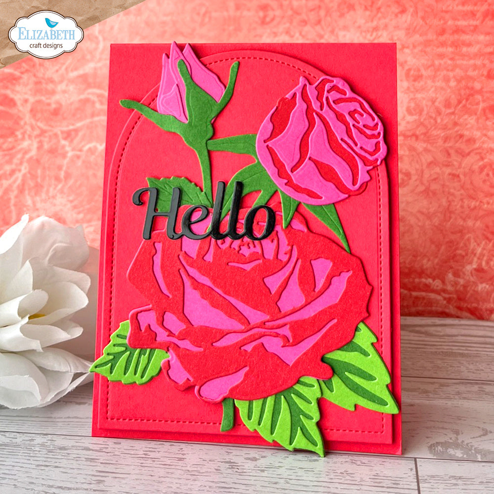Elizabeth Craft Designs Layered Roses Dies 2298 hello