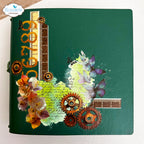 Elizabeth Craft Designs Layers of Time Rub Ons ro001 gears ruler butterflies