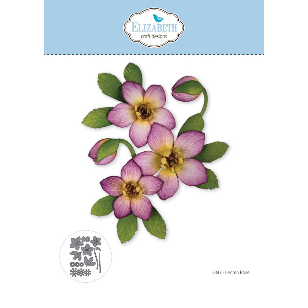 Elizabeth Craft Designs Lenten Rose Dies 2347