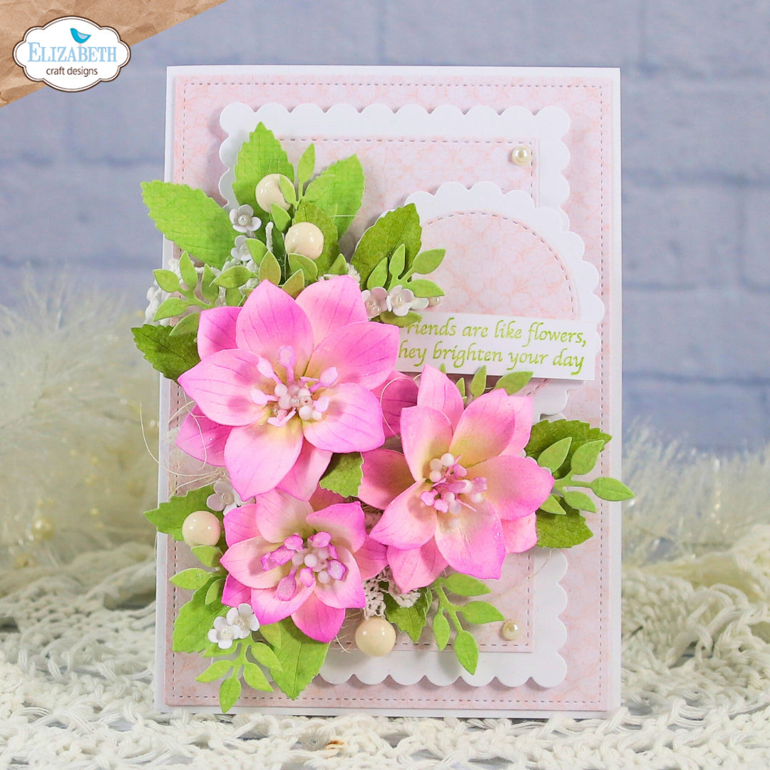 Elizabeth Craft Designs Lenten Rose Dies 2347 brighten your day