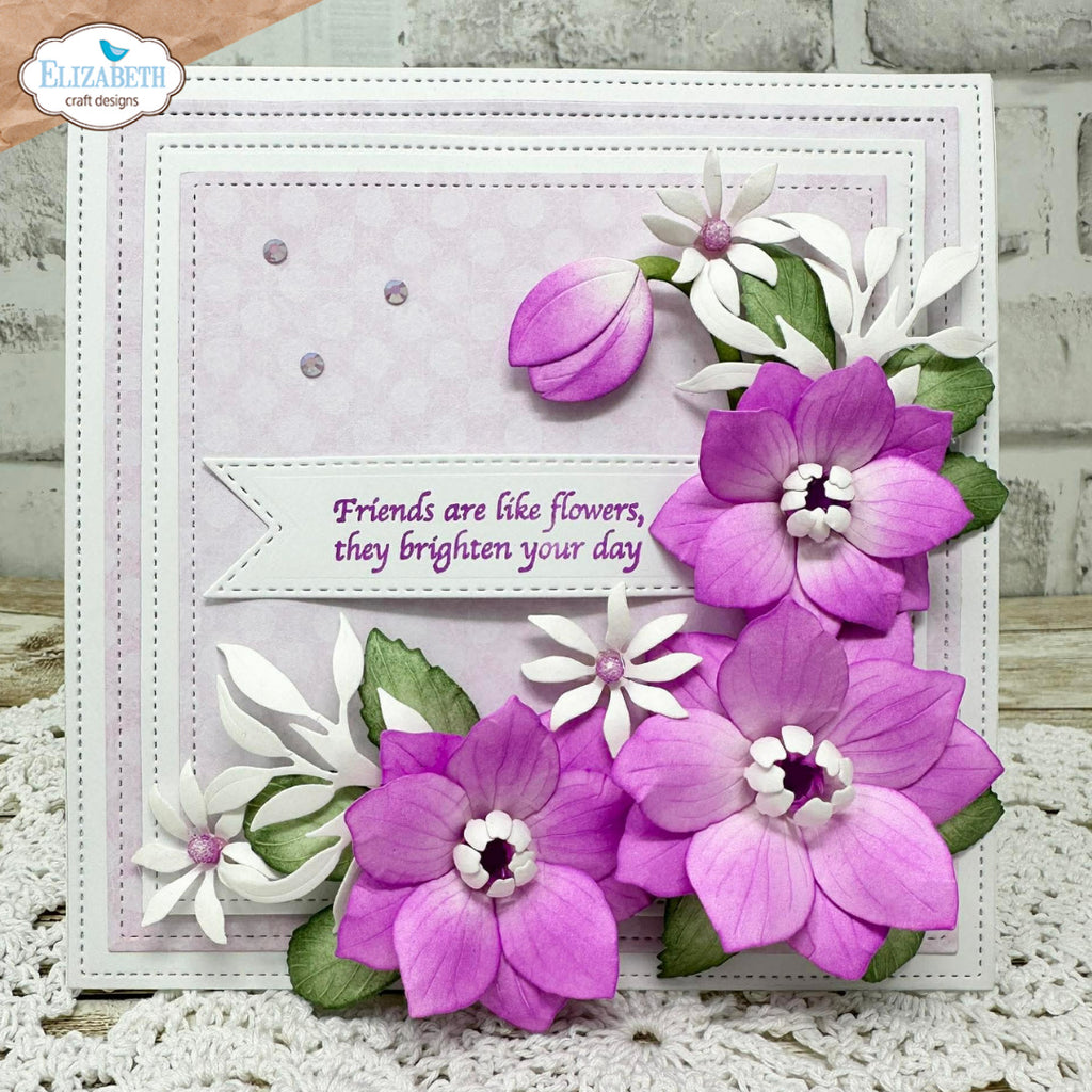 Elizabeth Craft Designs Lenten Rose Dies 2347 friends