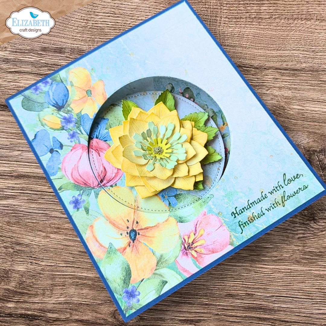 Elizabeth Craft Designs Lenten Rose Dies 2347 handmade