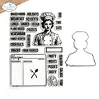 Elizabeth Craft Designs Let's Cook Stamp and Die Set csd395