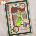 Elizabeth Craft Designs Let's Go! Stamp and Die Set csd454 sewing