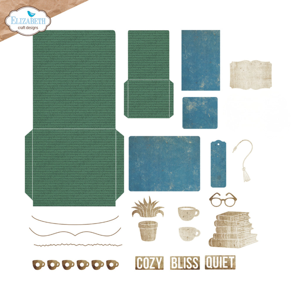 Elizabeth Craft Designs Library Pockets and Accessories Dies 2358 contents