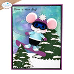Elizabeth Craft Designs Little Mouse Winter Accessories Dies 2284 mice day