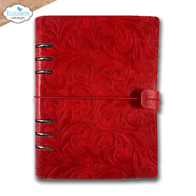 Elizabeth Craft Designs Memory Binder Festive Red Embossed mb006