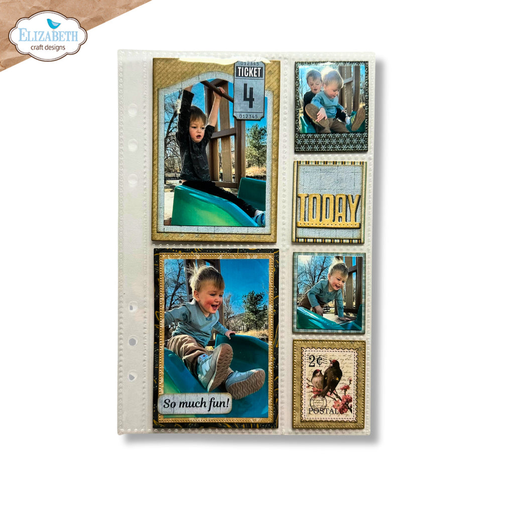 Elizabeth Craft Designs Memory Binder Pocket Pages 1 pp04 small and big insert 2