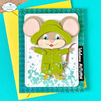 Elizabeth Craft Designs Mice Sentiments Clear Stamps cs387 splash