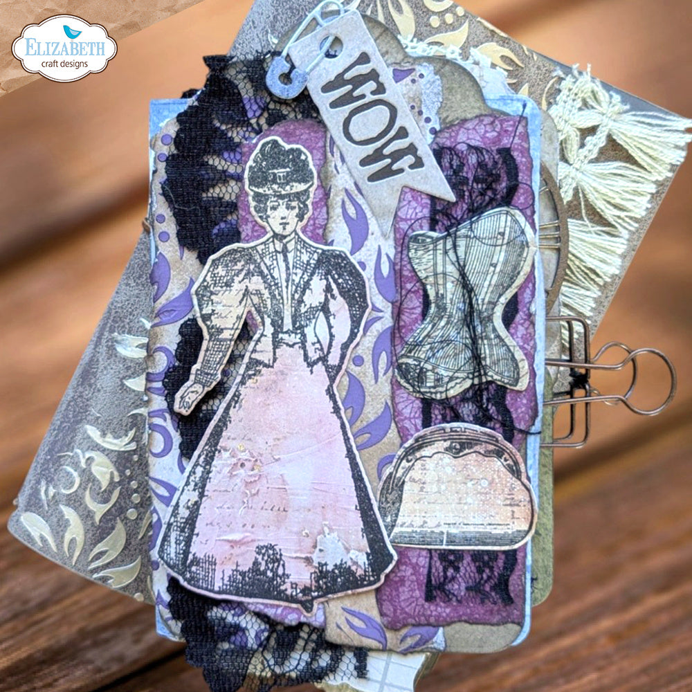 Elizabeth Craft Designs Mr and Mrs Stamp and Die Set csd400 wow