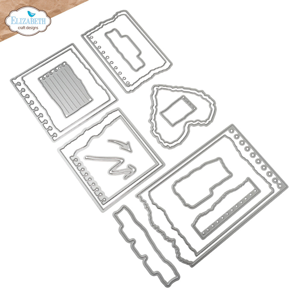 Elizabeth Craft Designs Notebook Fragments Dies 2368 line work