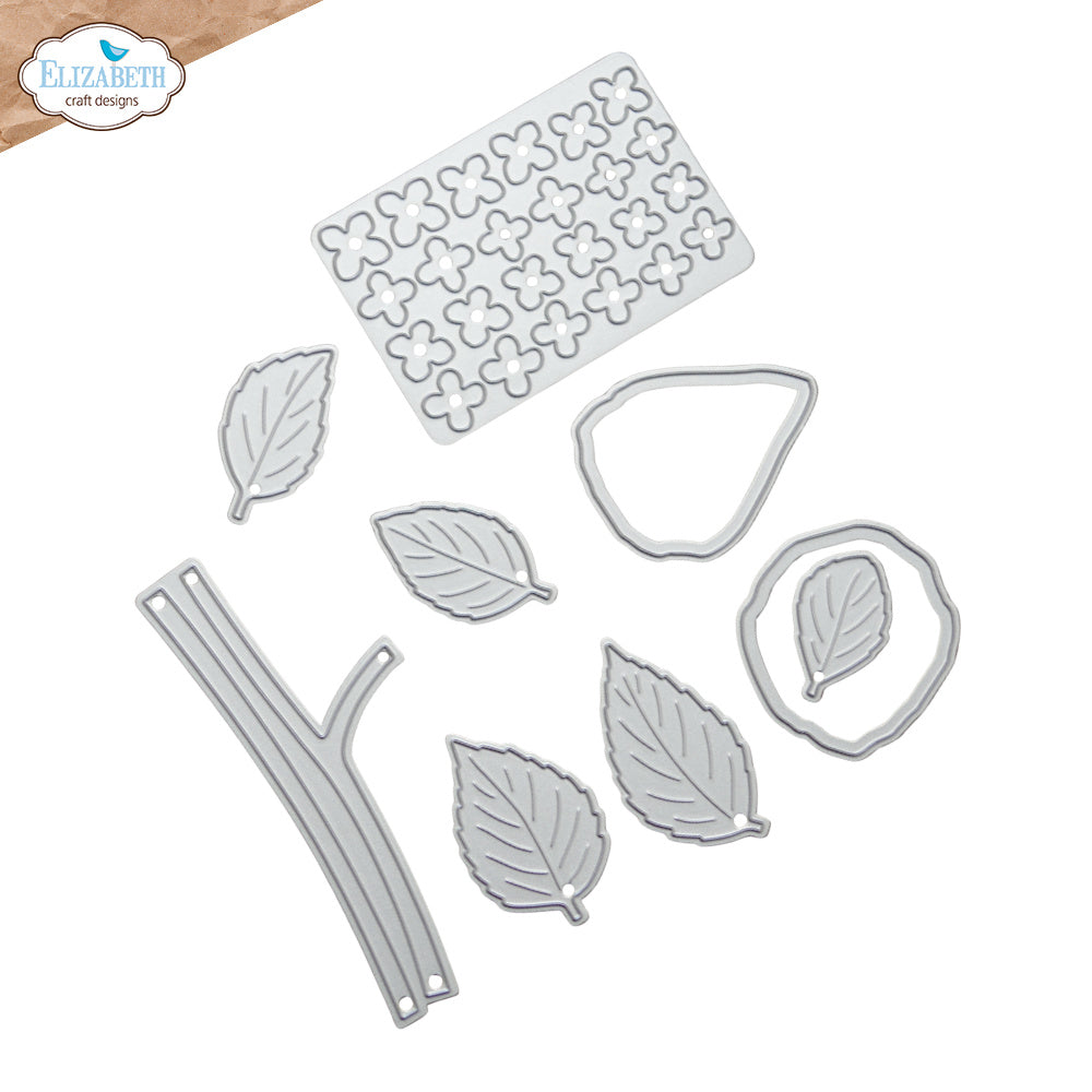 Elizabeth Craft Designs Panicle Hydrangea Dies 2348 pieces