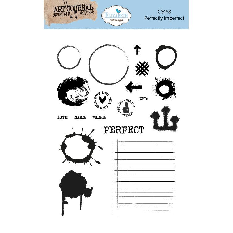 Elizabeth Craft Designs Perfectly Imperfect Clear Stamps cs458