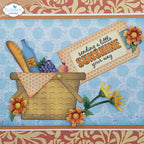 Elizabeth Craft Designs Picnic Basket and Bunny Dies 2234 sunshine