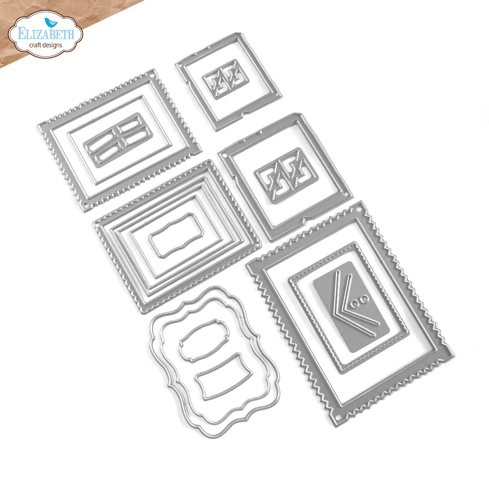 Elizabeth Craft Designs Picture Frames and Mats Dies 2236 pieces