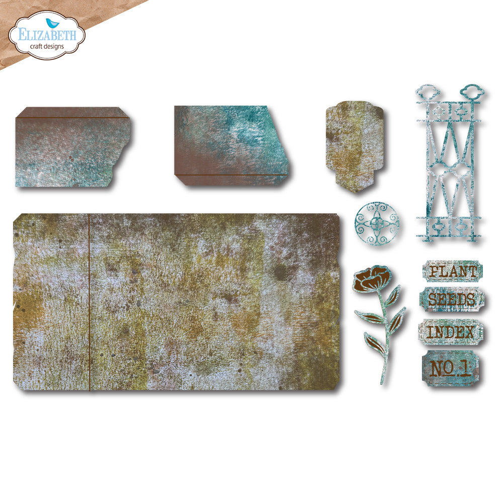 Elizabeth Craft Designs Plant Index Folder Dies 2266