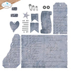 Elizabeth Craft Designs Playful Grunge Dies 2241