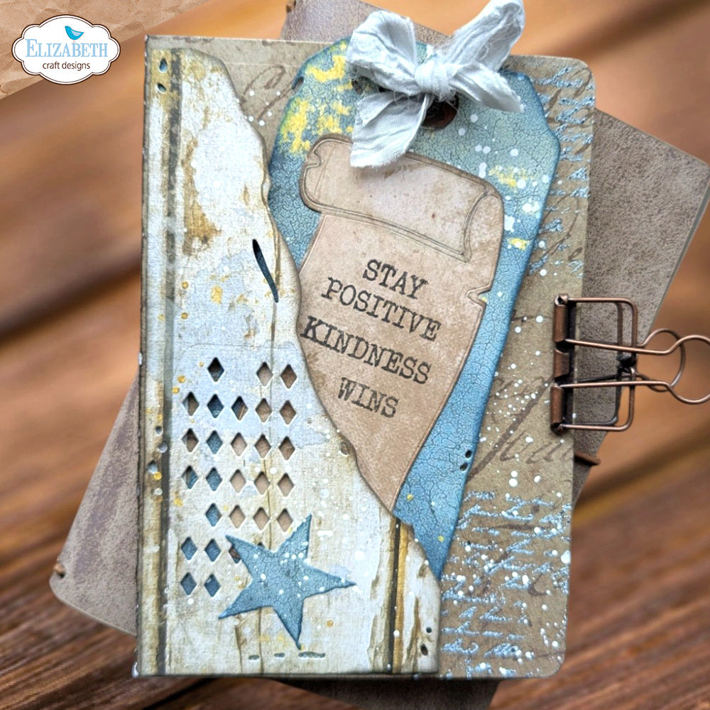 Elizabeth Craft Designs Playful Grunge Dies 2241 positive