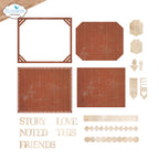 Elizabeth Craft Designs Pocket Page Inserts 3 Dies 2360 friends