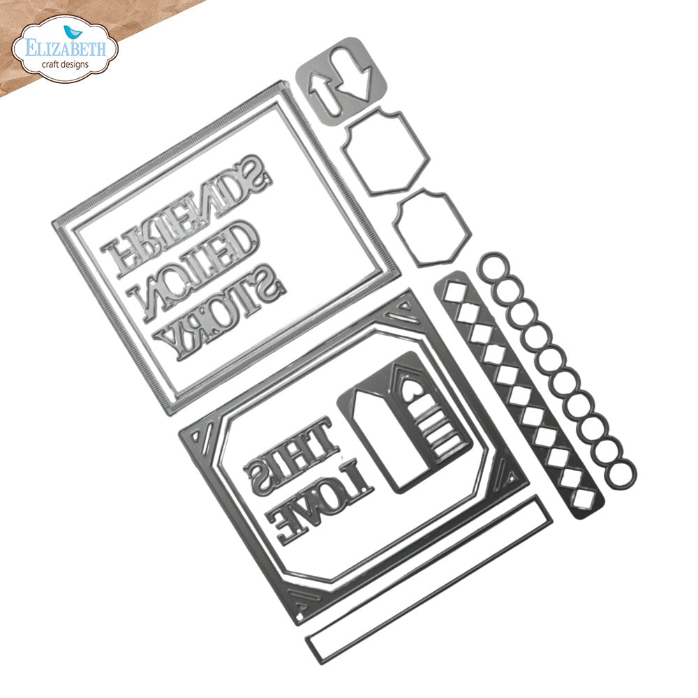 Elizabeth Craft Designs Pocket Page Inserts 3 Dies 2360 outline