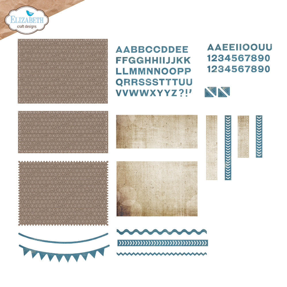 Elizabeth Craft Designs Pocket Page Inserts 4 Dies 2361 numbers