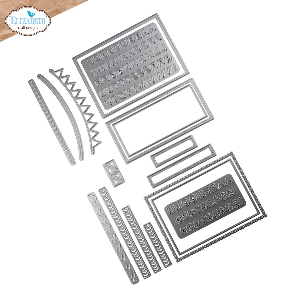 Elizabeth Craft Designs Pocket Page Inserts 4 Dies 2361 outline
