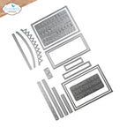 Elizabeth Craft Designs Pocket Page Inserts 4 Dies 2361 outline