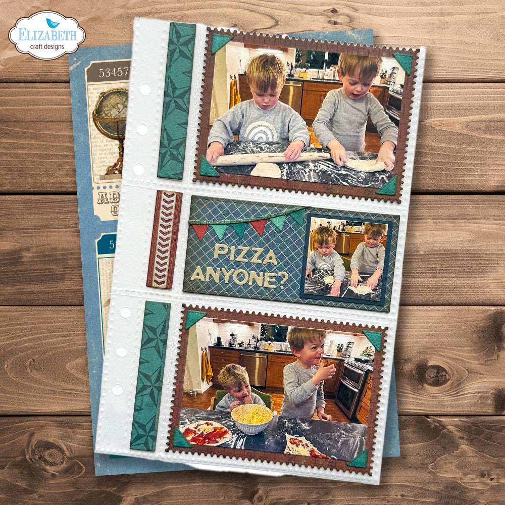 Elizabeth Craft Designs Pocket Page Inserts 4 Dies 2361 pizza