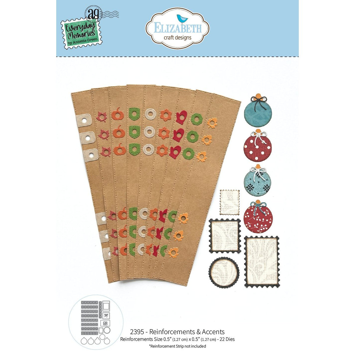 Elizabeth Craft Designs Reinforcements and Accents Dies 2395