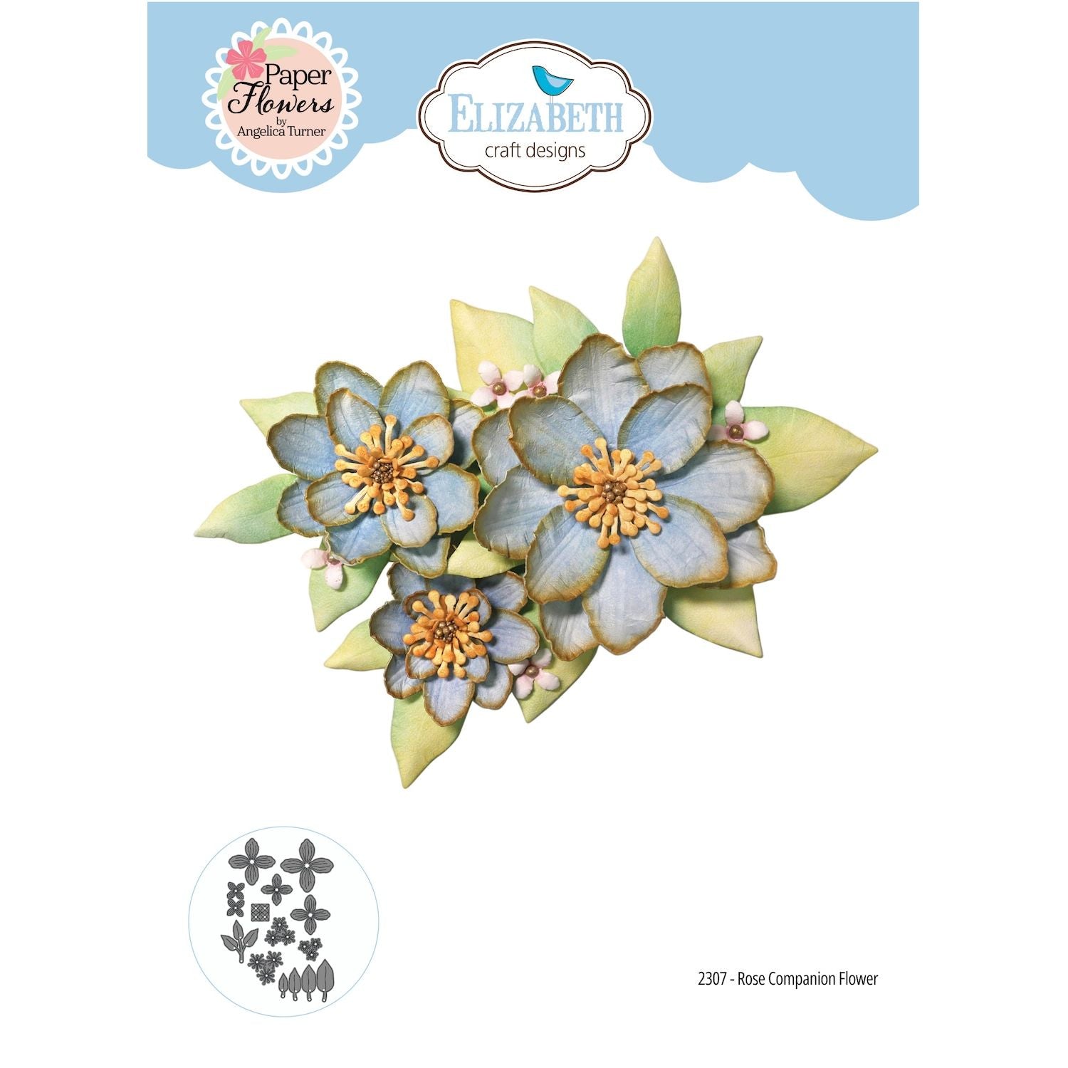 Elizabeth Craft Designs Rose Companion Flower Dies 2307