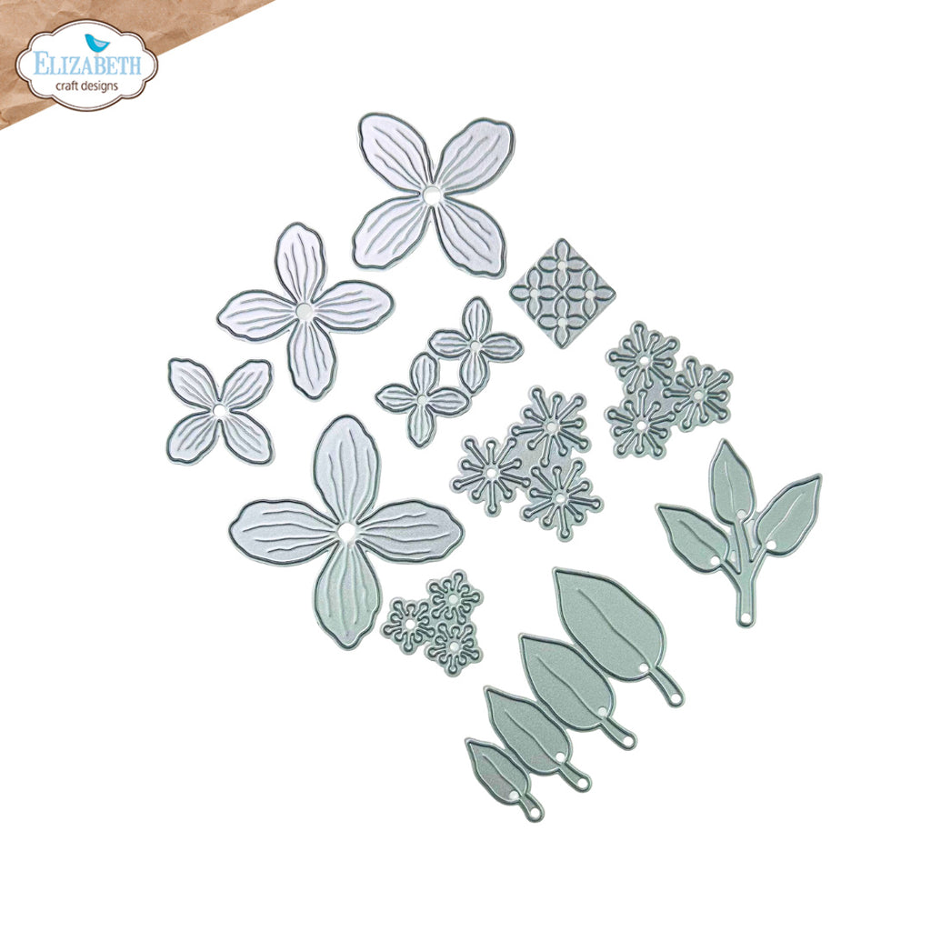 Elizabeth Craft Designs Rose Companion Flower Dies 2307 pieces