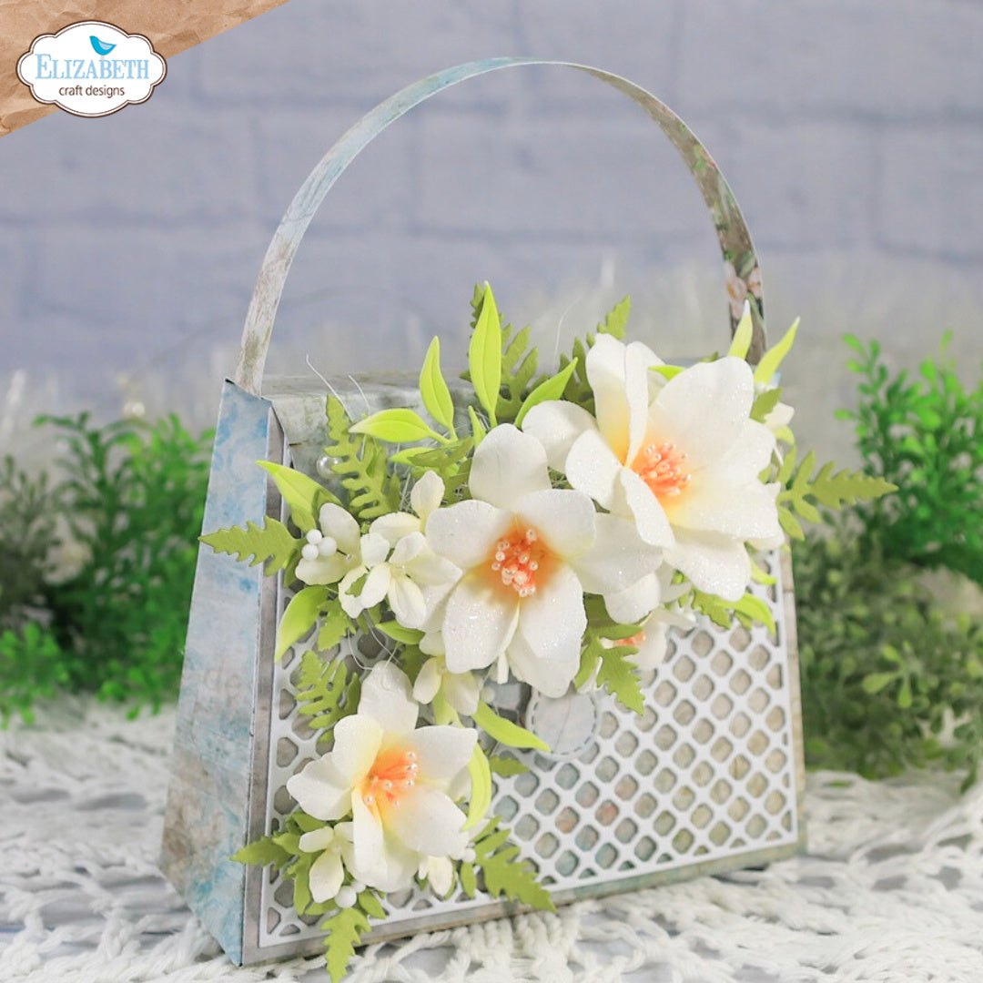 Elizabeth Craft Designs Rose Companion Flower Dies 2307 purse