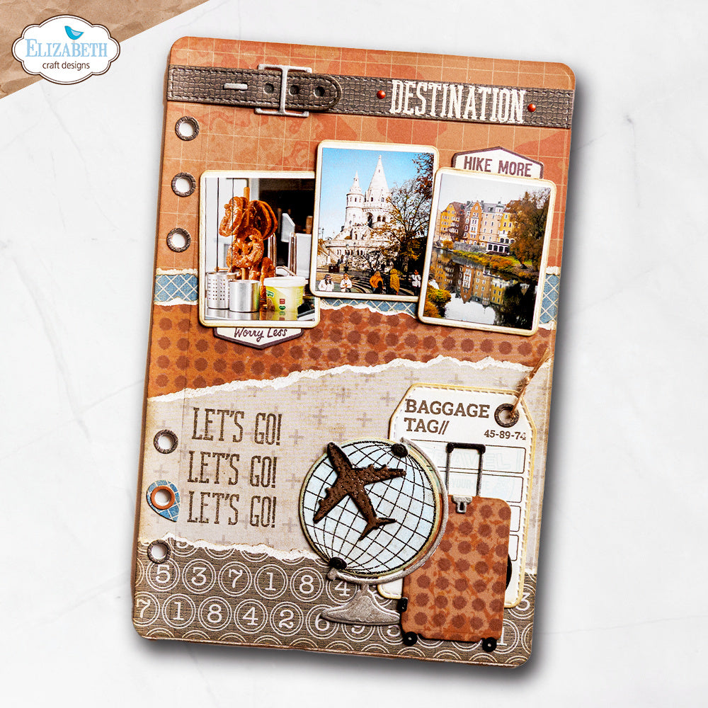 Elizabeth Craft Designs Rounded Travel Page Dies 2356 destination