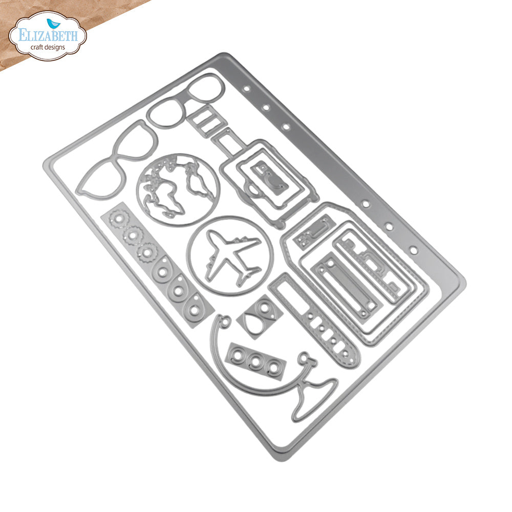 Elizabeth Craft Designs Rounded Travel Page Dies 2356 outline