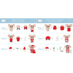 Elizabeth Craft Designs Santa and Mrs. Claus Dies 2387 assembly guide