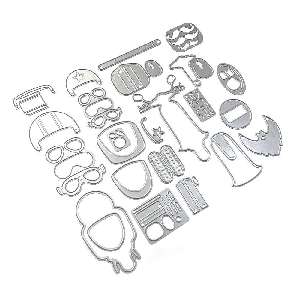 Elizabeth Craft Designs Scooter With Sidecar Dies 2259 die