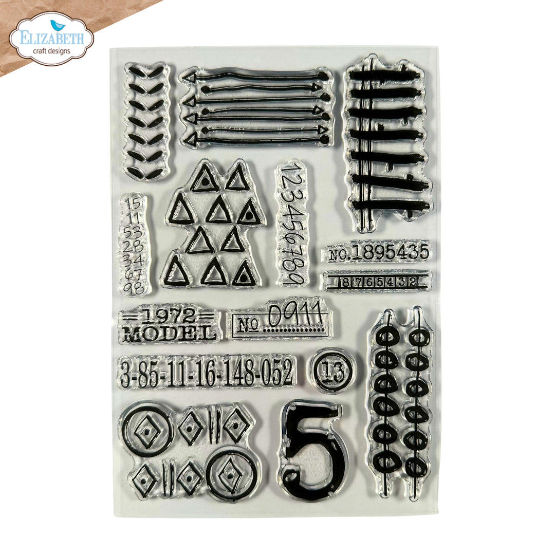 Elizabeth Craft Designs Scribbles Clear Stamps cs440 stamp