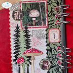Elizabeth Craft Designs Seasonal Textures Clear Stamps cs467 mushrooms trees owl journal