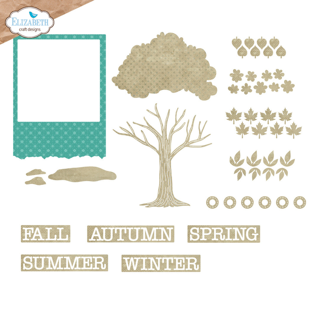Elizabeth Craft Designs Seasonal Trees Dies 2340