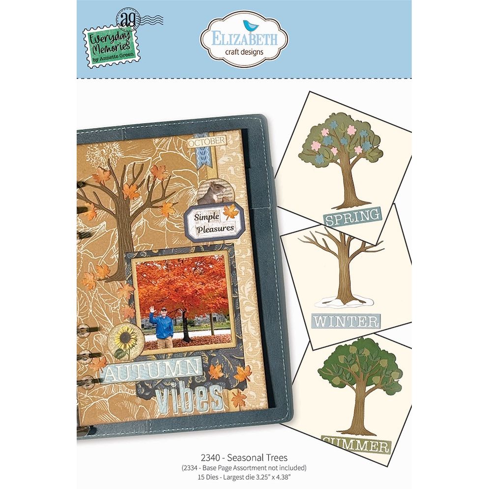 Elizabeth Craft Designs Seasonal Trees Dies 2340 package