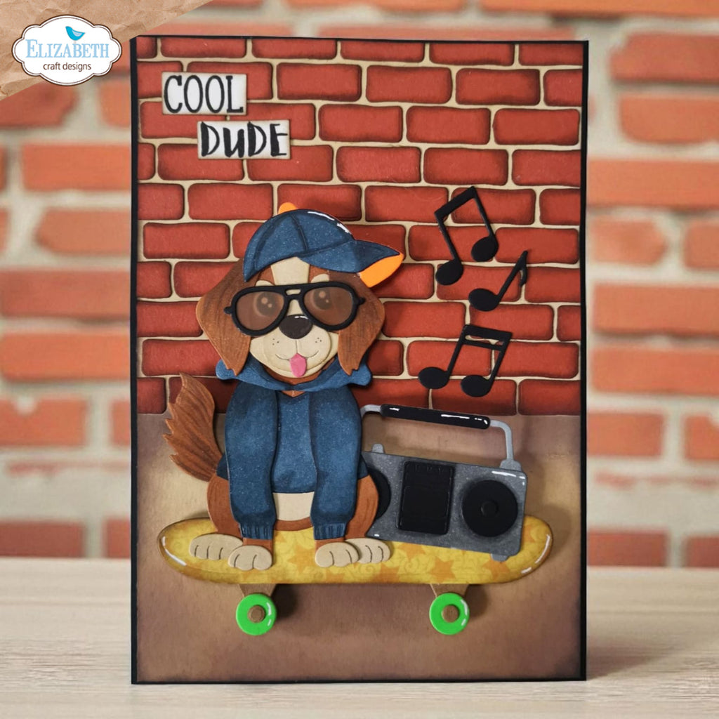 Elizabeth Craft Designs Skateboard Dies 2328 skateboard