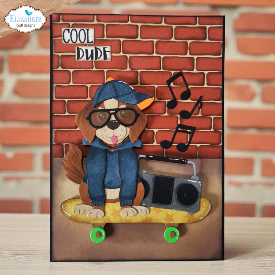 Elizabeth Craft Designs Skateboard Dies 2328 skateboard