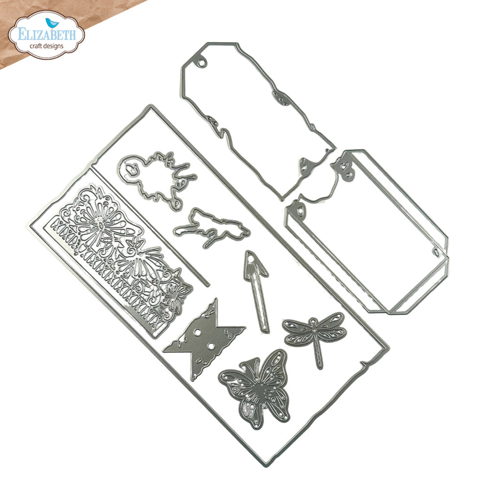 Elizabeth Craft Designs Split Tag Pocket Page Dies 2319 arrow