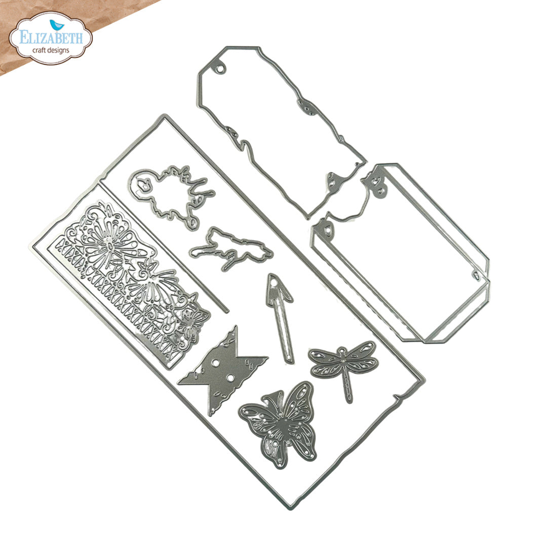 Elizabeth Craft Designs Split Tag Pocket Page Dies 2319 arrow