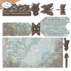 Elizabeth Craft Designs Split Tag Pocket Page Dies 2319 dragonfly