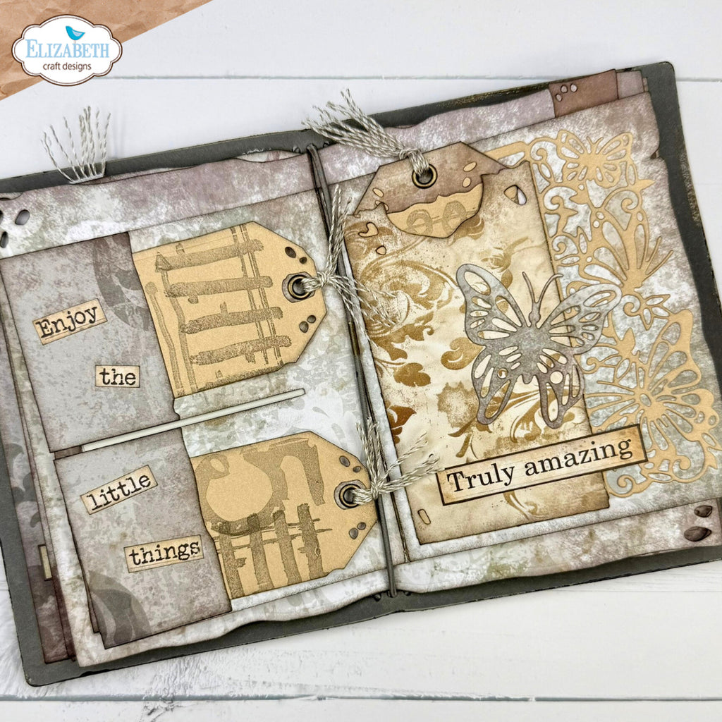Elizabeth Craft Designs Split Tag Pocket Page Dies 2319 truly